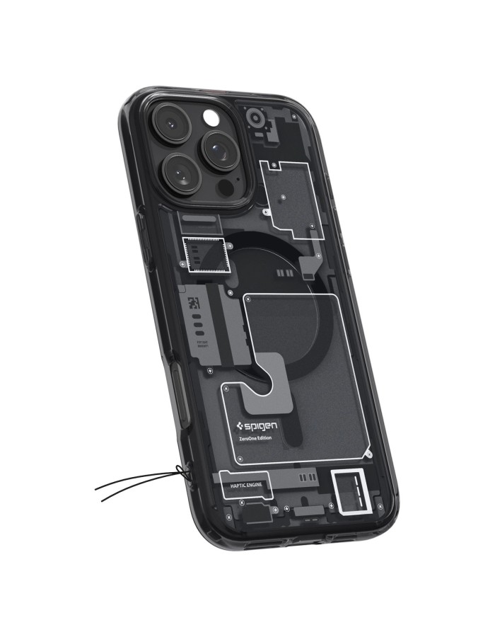 Spigen Ultra Hybrid Mag Zero One Case with MagSafe for iPhone 16 Pro - Dark Gray Spigen Ultra Hybrid Mag Zero One Case with MagSafe for iPhone 16 Pro - Dark Gray