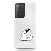 Karl Lagerfeld Choupette Fun Case for Samsung Galaxy S21 Ultra - Transparent