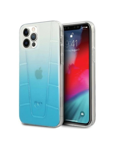 Mercedes Transparent Line Case for iPhone 12 / iPhone 12 Pro - Blue