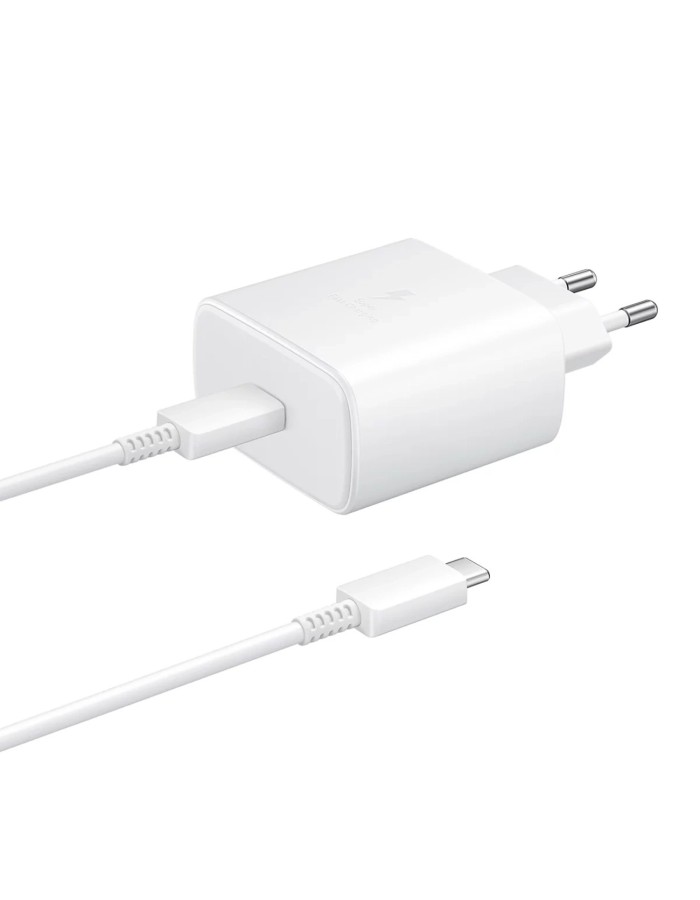Samsung EP-TA845EWE 45W wall charger with USB-C cable Samsung EP-DW767JWE 45W 1.8m (OOB Bulk - replacement packaging) - white Samsung EP-TA845EWE 45W wall charger with USB-C cable Samsung EP-DW767JWE 45W 1.8m (OOB Bulk - replacement packaging) - white