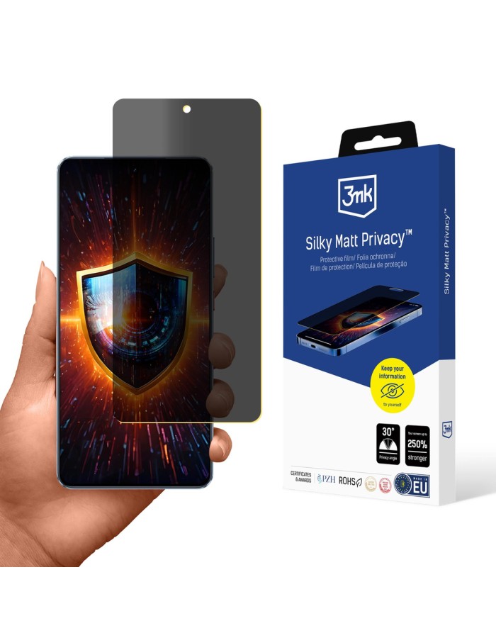 3mk Silky Matt Privacy™ Privacy Screen Protector for Realme GT 7 3mk Silky Matt Privacy™ Privacy Screen Protector for Realme GT 7