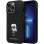 Karl Lagerfeld KLHCP13LSMHKNPK case for iPhone 13 Pro / 13 - black Silicone Ikonik Metal Pin