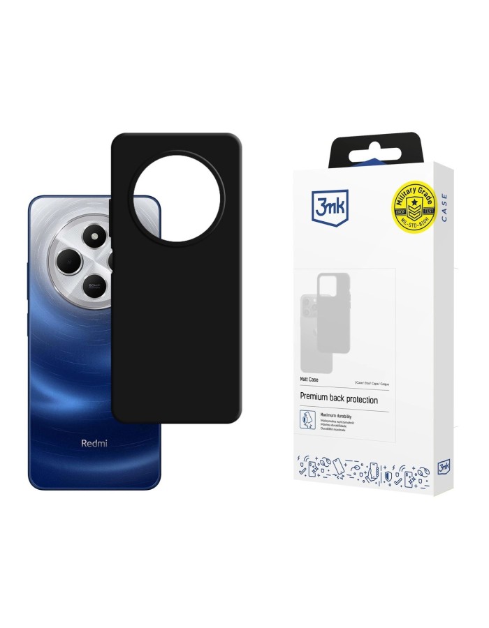 3mk Matt Case for Xiaomi Redmi 14C - black