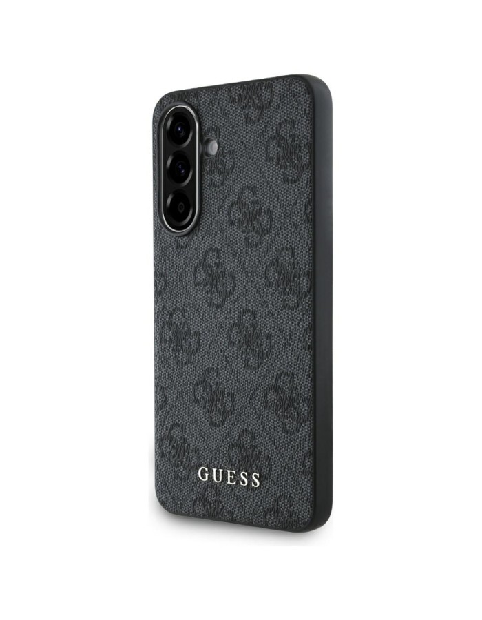 Guess 4G Metal Gold Logo Case for Samsung Galaxy A36 - Black