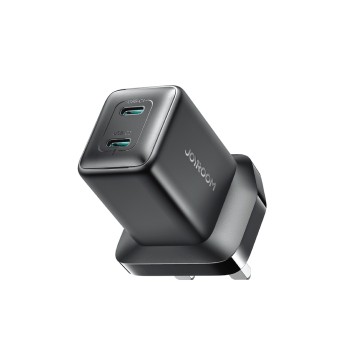 Joyroom JR-TCG17 45W 2 x USB-C wall charger (UK plug) - black