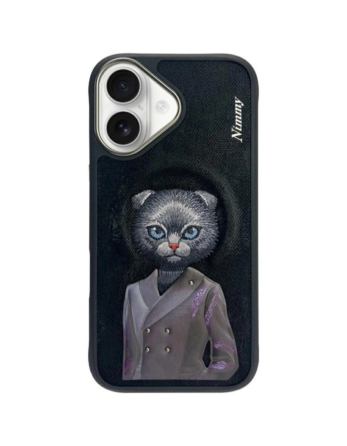 Nimmy Magnetic fashion cute pet MagSafe case for iPhone 16 - black Nimmy Magnetic fashion cute pet MagSafe case for iPhone 16 - black