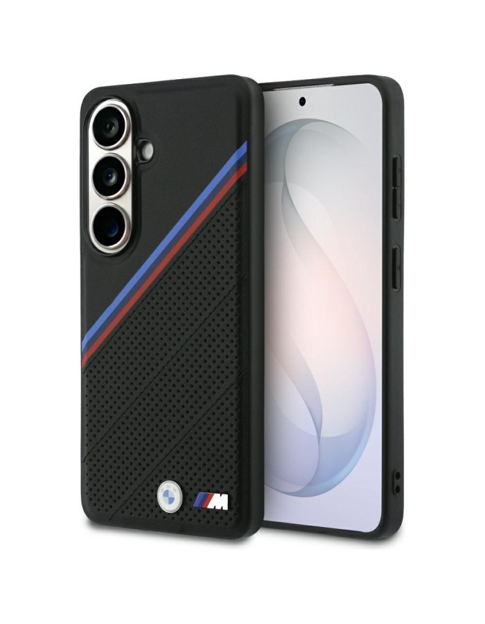 BMW Tricolor Metal Logo MagSafe Case for Samsung Galaxy S26 - Black