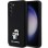Karl Lagerfeld Silicone Karl&amp;amp;Choupette Metal Pin case for Samsung Galaxy S24+ - black