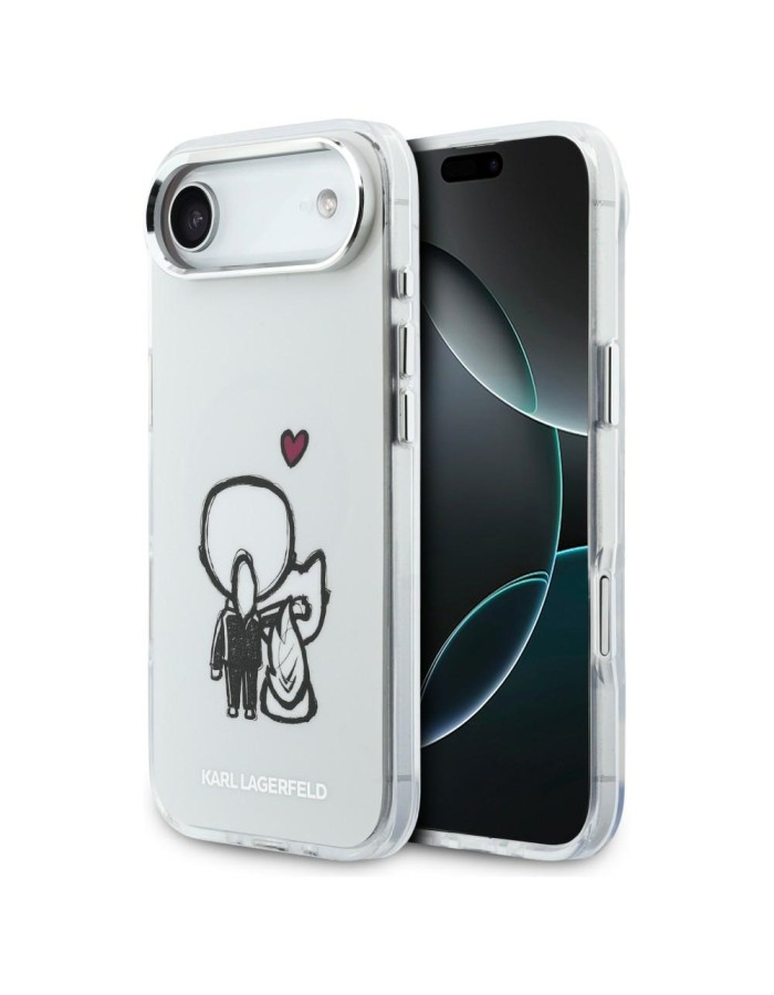 Karl Lagerfeld Karl &amp;amp; Choupette Back MagSafe Case for iPhone Air - Clear