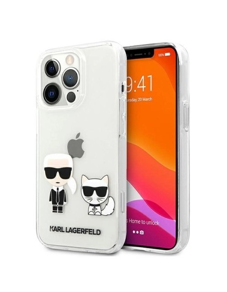 Karl Lagerfeld Karl &amp;amp; Choupette Case for iPhone 13 Pro Max 6.7" - Transparent