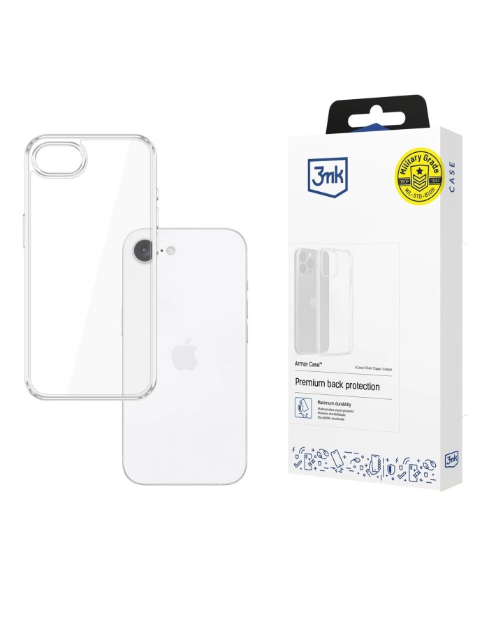 3mk Armor Case for Apple iPhone 16e - transparent