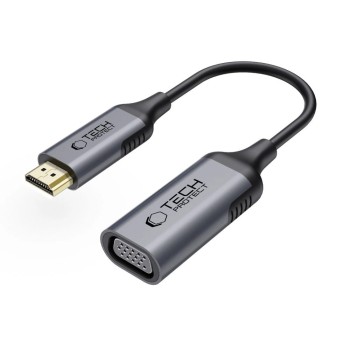 Tech-Protect UltraBoost HDMI / VGA FULL HD 60 Hz adapter - black Tech-Protect UltraBoost HDMI / VGA FULL HD 60 Hz adapter - black