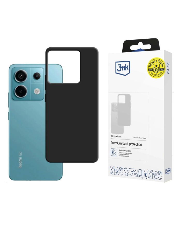 3mk Silicone Case for Xiaomi Redmi Note 13 Pro 5G - Black