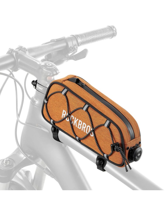 Rockbros 30120045004 ROAD TO SKY bicycle bag for the top frame tube, waterproof, 0.7L - orange