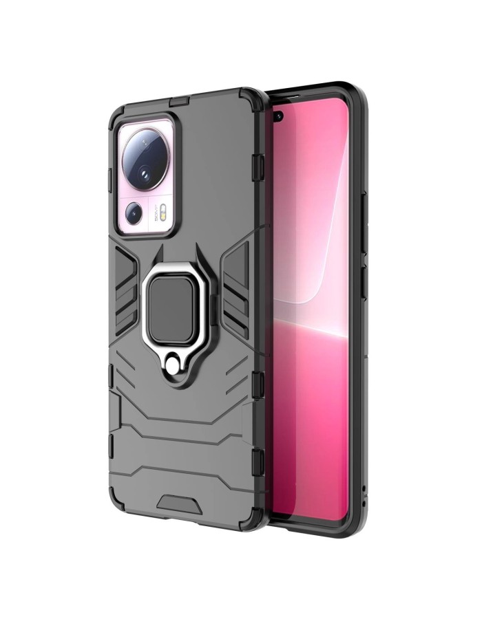 Ring Armor case for Xiaomi 13 Lite armored cover magnetic holder ring black Ring Armor case for Xiaomi 13 Lite armored cover magnetic holder ring black