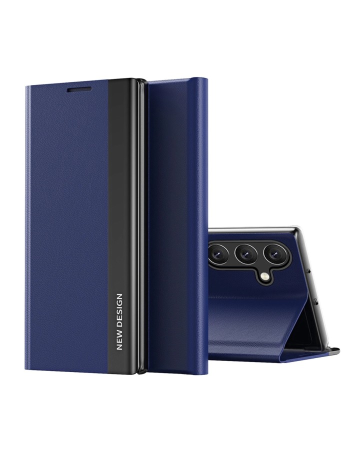 New Sleep Case Flip Cover with Stand Function for Samsung Galaxy A56 - Blue New Sleep Case Flip Cover with Stand Function for Samsung Galaxy A56 - Blue