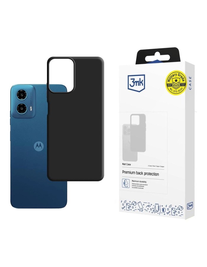 3mk Matt Case for Motorola Moto G34 5G - black