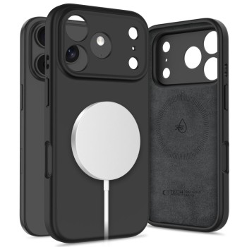 Tech-Protect Silicone MagSafe Case for iPhone 17 Pro - Black