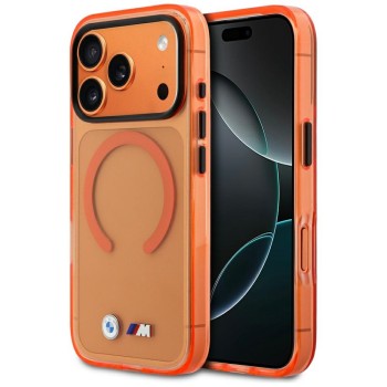 BMW M IML Metal Logos MagSafe Case for iPhone 17 Pro - Pro Orange BMW M IML Metal Logos MagSafe Case for iPhone 17 Pro - Pro Orange