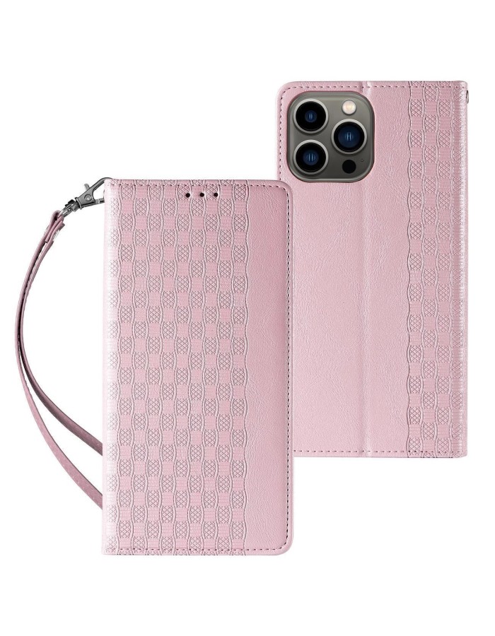 Magnet Strap Case for Samsung Galaxy S23+ Flip Wallet Mini Lanyard Stand Pink Magnet Strap Case for Samsung Galaxy S23+ Flip Wallet Mini Lanyard Stand Pink