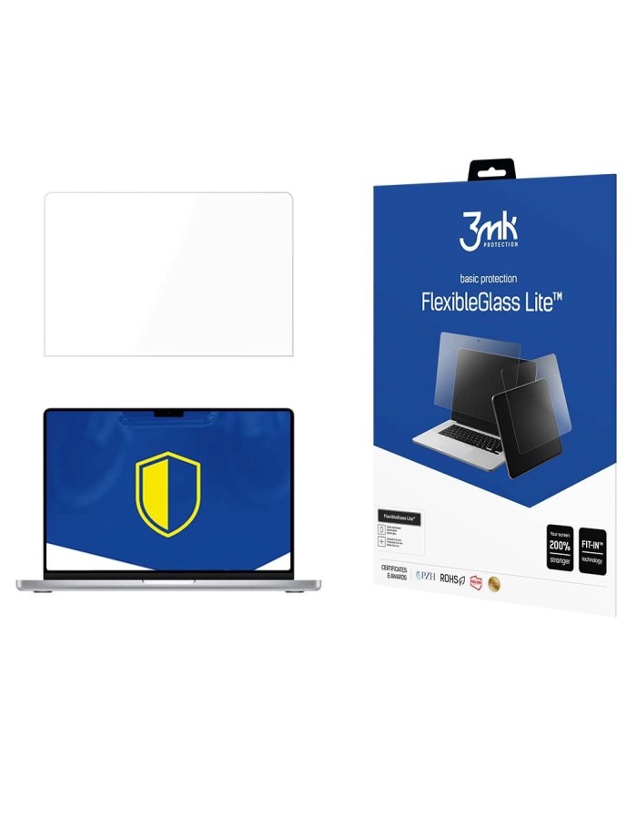 Tempered glass 3mk FlexibleGlass Lite for MacBook Pro 14" M1/M2/M3 Tempered glass 3mk FlexibleGlass Lite for MacBook Pro 14" M1/M2/M3
