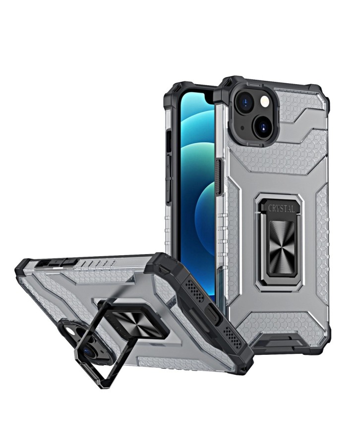 Crystal Ring Case Kickstand Tough Rugged Cover for iPhone 13 mini black Crystal Ring Case Kickstand Tough Rugged Cover for iPhone 13 mini black