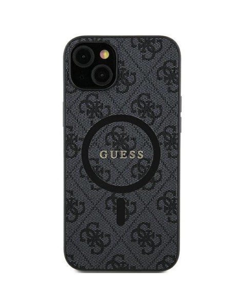 Guess 4G Collection Leather Metal Logo MagSafe Case for Samsung Galaxy S24 Ultra - Black Guess 4G Collection Leather Metal Logo MagSafe Case for Samsung Galaxy S24 Ultra - Black