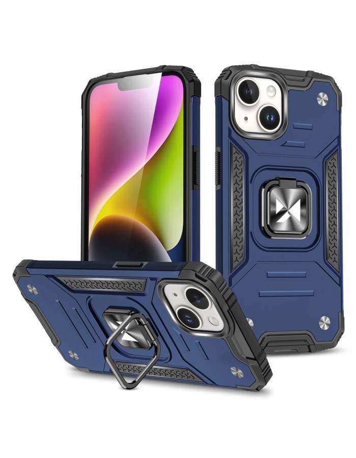 Wozinsky Ring Armor iPhone 15 Plus iPhone 15 Plus Ring Armor Case - Blue Wozinsky Ring Armor iPhone 15 Plus iPhone 15 Plus Ring Armor Case - Blue