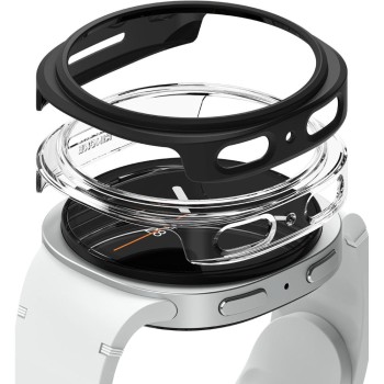 Ringke Slim 2-pack Case for Samsung Galaxy Watch 8 44mm - Transparent-Matte Black