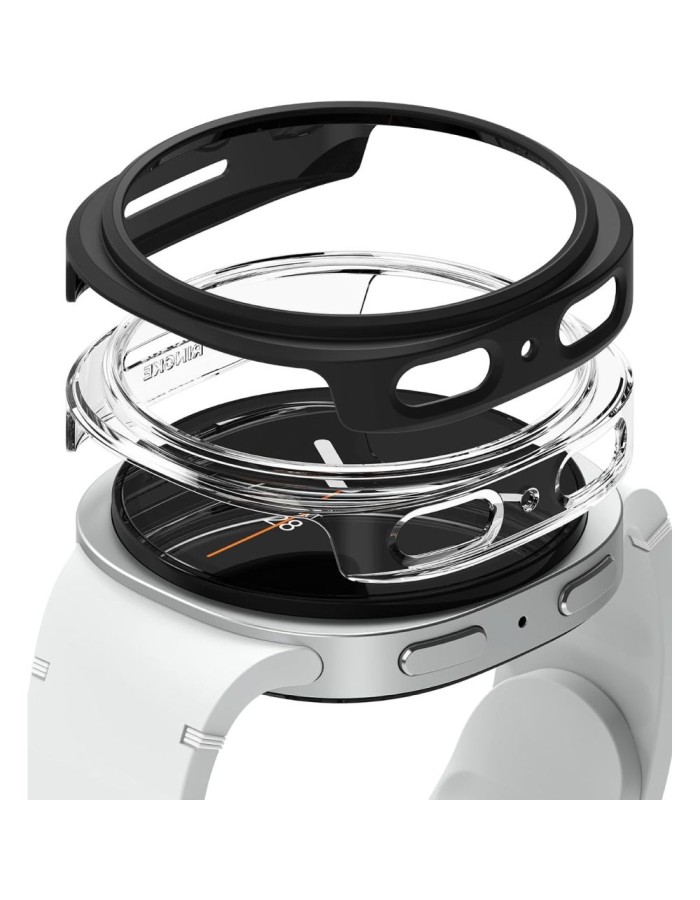 Ringke Slim 2-pack Case for Samsung Galaxy Watch 8 44mm - Transparent-Matte Black