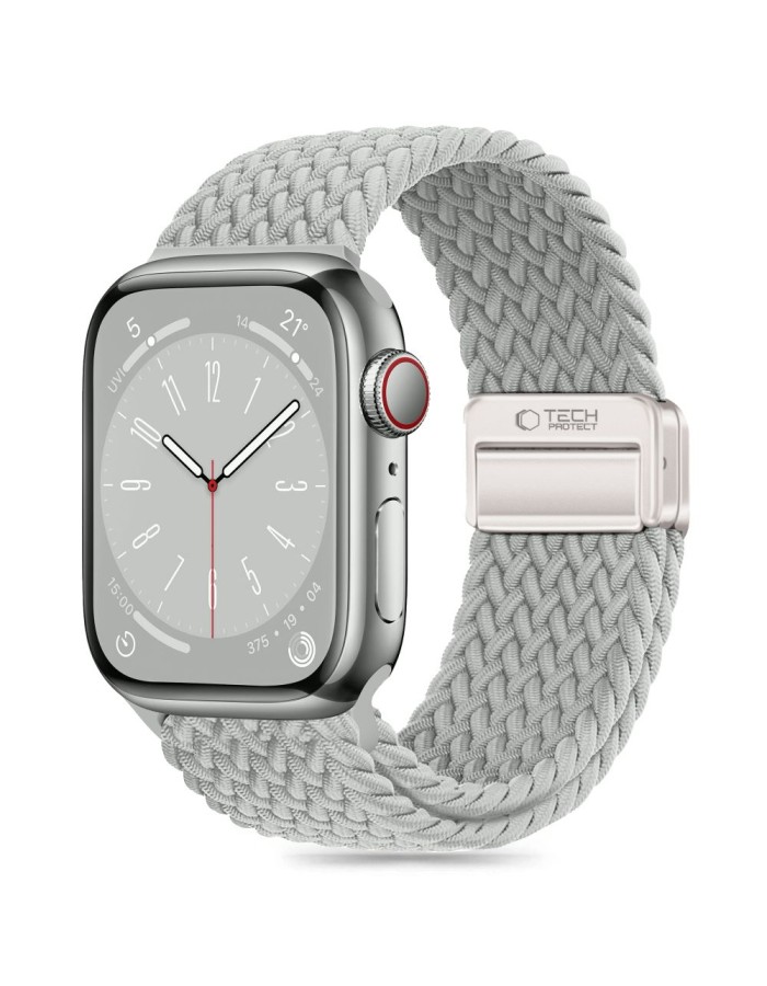 Tech-Protect Nylon Strap for Apple Watch 44 / 45 / 46 / 49 mm - Gray Tech-Protect Nylon Strap for Apple Watch 44 / 45 / 46 / 49 mm - Gray