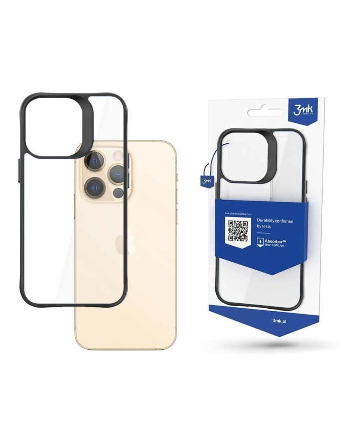 3mk Satin Armor Case+ iPhone 13 Pro Max Series - Black
