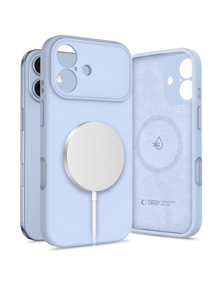 Tech-Protect Silicone MagSafe Case for iPhone 17 - Blue