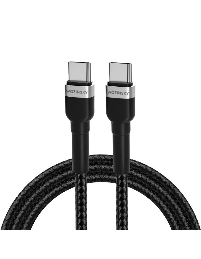 Wozinsky WNBCC2 USB-C / USB-C PD 65W cable 2 m - black Wozinsky WNBCC2 USB-C / USB-C PD 65W cable 2 m - black