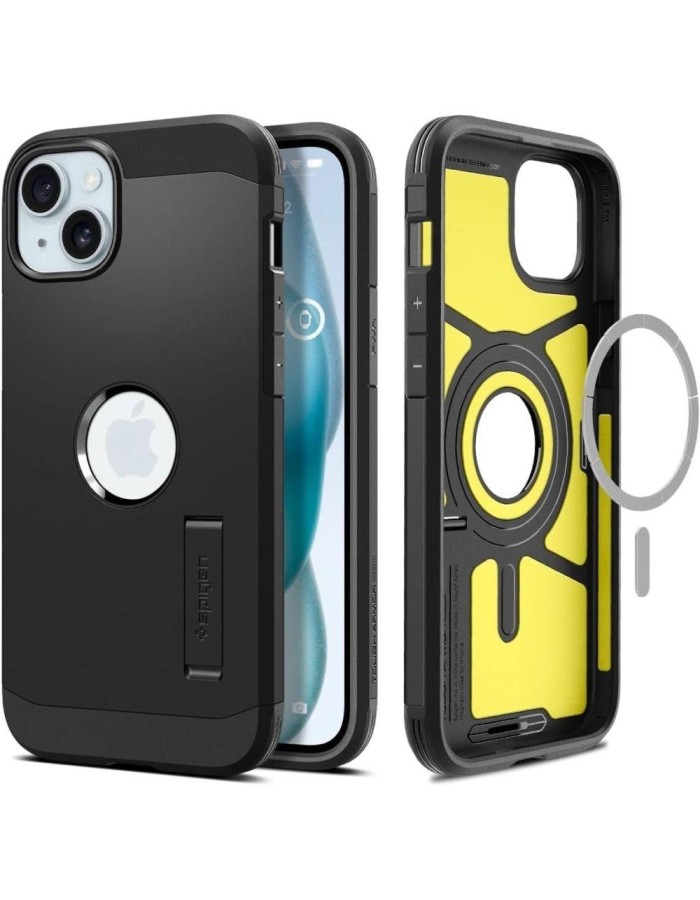 Spigen Tough Armor MagSafe case for iPhone 15 - black Spigen Tough Armor MagSafe case for iPhone 15 - black