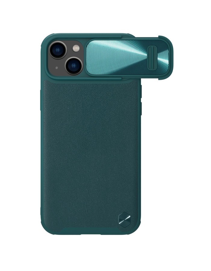 Nillkin CamShield Leather S Case iPhone 14 Plus case cover with camera cover green Nillkin CamShield Leather S Case iPhone 14 Plus case cover with camera cover green