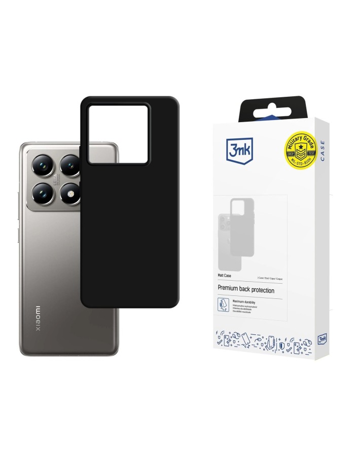 3mk Matt Case for Xiaomi 14T Pro - black