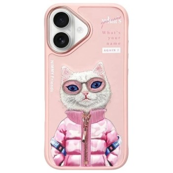 Nimmy Cool&amp;amp;Cute 2.0 Cat Case for iPhone 16 - Pink