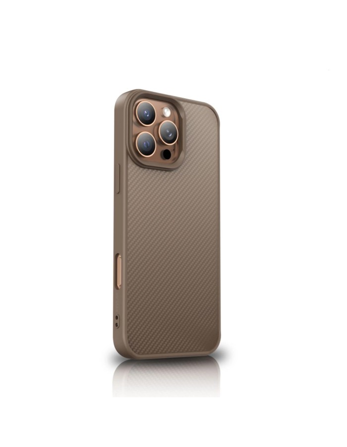 Wozinsky Carbon Fiber Case with MagSafe for Samsung Galaxy S25+ - Brown Wozinsky Carbon Fiber Case with MagSafe for Samsung Galaxy S25+ - Brown
