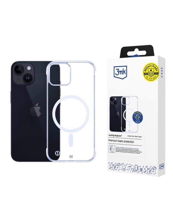 3mk Just20g MagCase for iPhone 14 - transparent