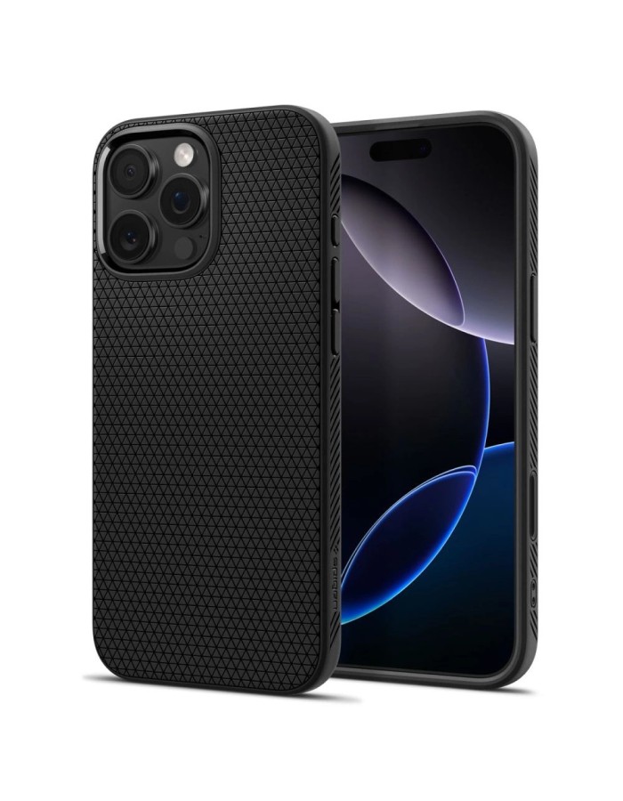 Spigen Liquid Air "T" MagSafe case for iPhone 16 Pro - matte black Spigen Liquid Air "T" MagSafe case for iPhone 16 Pro - matte black