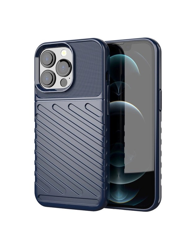 Thunder Case Flexible Tough Rugged Cover TPU Case for iPhone 13 Pro blue Thunder Case Flexible Tough Rugged Cover TPU Case for iPhone 13 Pro blue