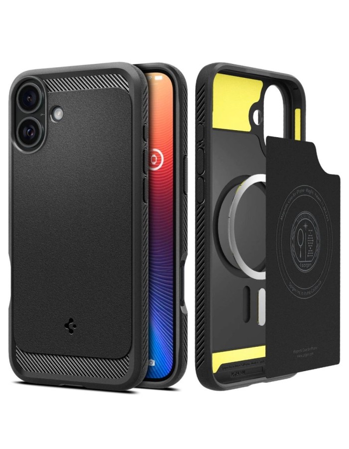 Spigen Rugged Armor MagSafe Case for iPhone 16 Plus - Black Spigen Rugged Armor MagSafe Case for iPhone 16 Plus - Black