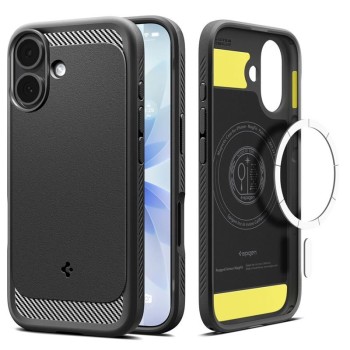 Spigen Rugged Armor Mag MagSafe Case for iPhone 17 - Matte Black Spigen Rugged Armor Mag MagSafe Case for iPhone 17 - Matte Black