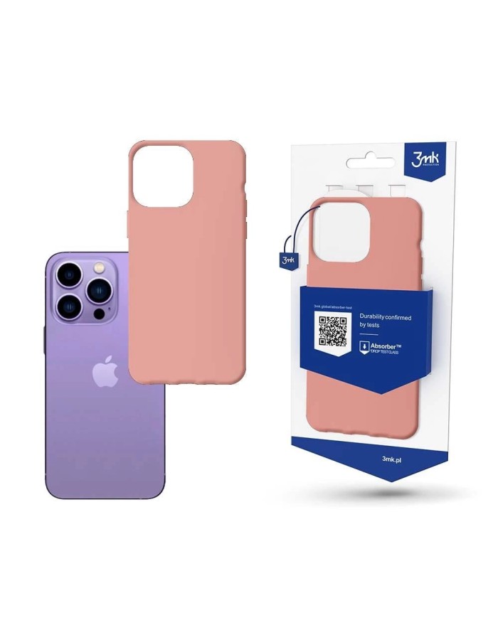 Case for iPhone 14 Pro from the 3mk Matt Case series - pink