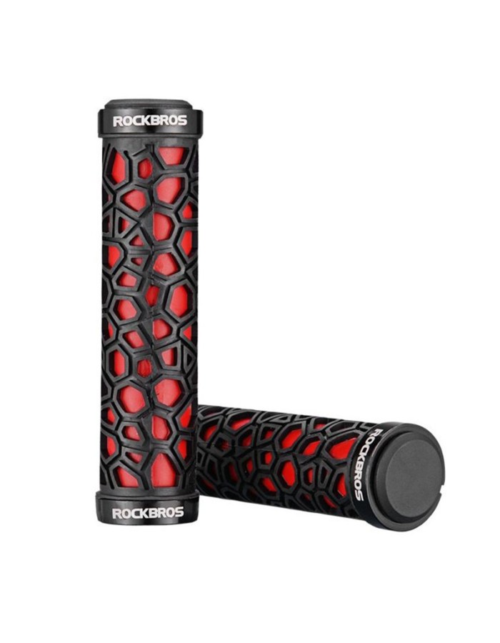 Rockbros 2017-14ARD bicycle grips - black and red Rockbros 2017-14ARD bicycle grips - black and red
