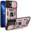 Hybrid Armor Camshield case for iPhone 13 Pro Max armored case with camera cover pink