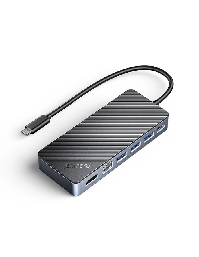 Orico OM28PR-G2 USB-C Docking Station with M.2 Drive Slot + 1 x USB-A 3.2 + 1x USB-C 3.2 + 2x USB-A 2.0 + 1x HDMI + 1x Ethernet - Black