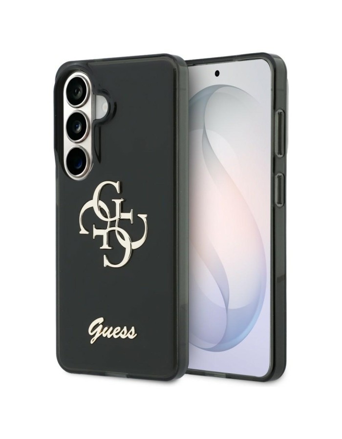 Guess IML Big Metal 4G Script case for Samsung Galaxy S26 - black