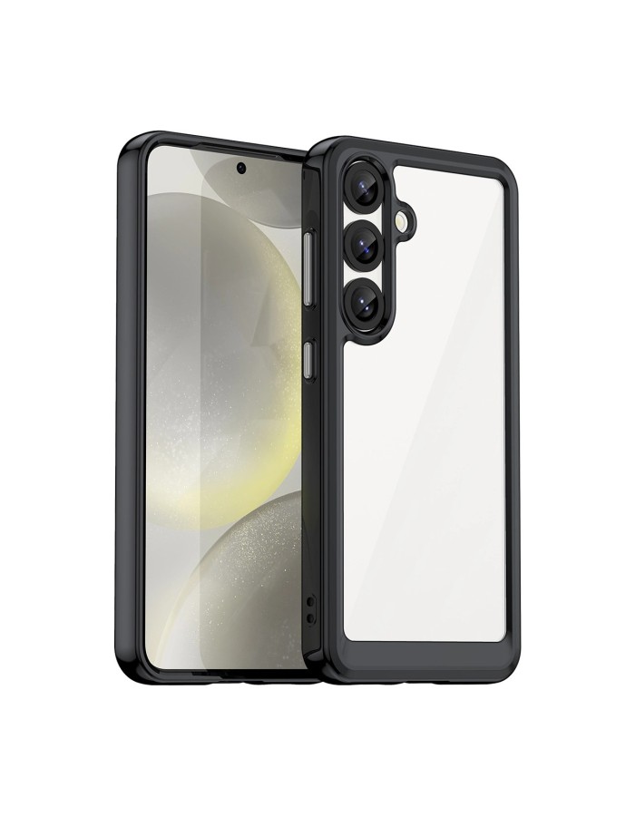 Outer Space Case with Gel Frame for Samsung Galaxy S25 - Black Outer Space Case with Gel Frame for Samsung Galaxy S25 - Black